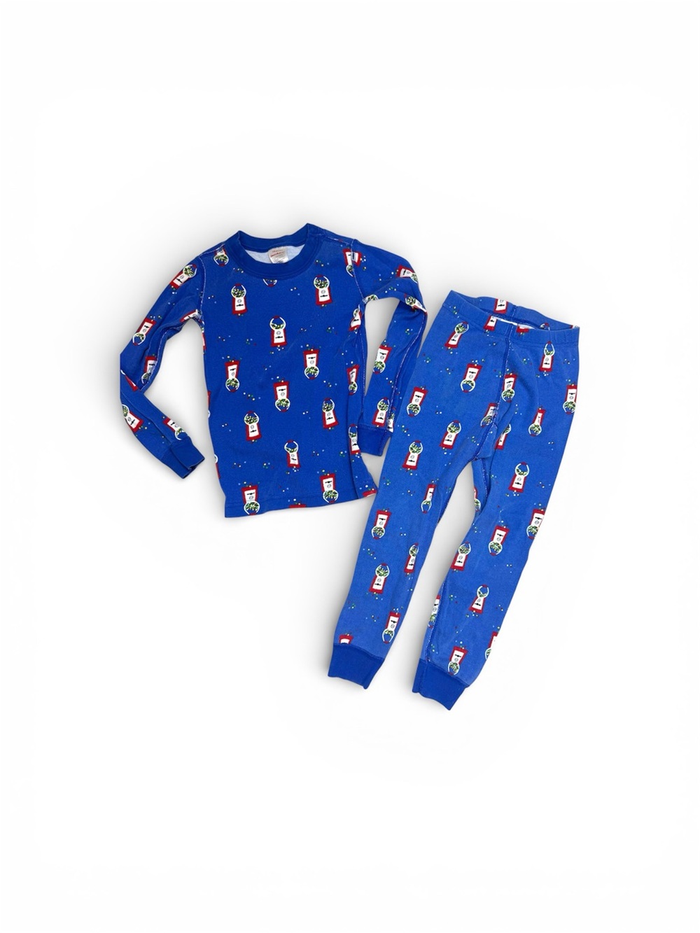 Hanna Andersson Blue Gumball Pajama Set